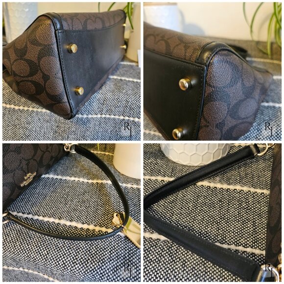 Coach F39711 Brooke Carryall Chain Shoulder Bag – Signature C Black/Brown - Picture 8 of 13